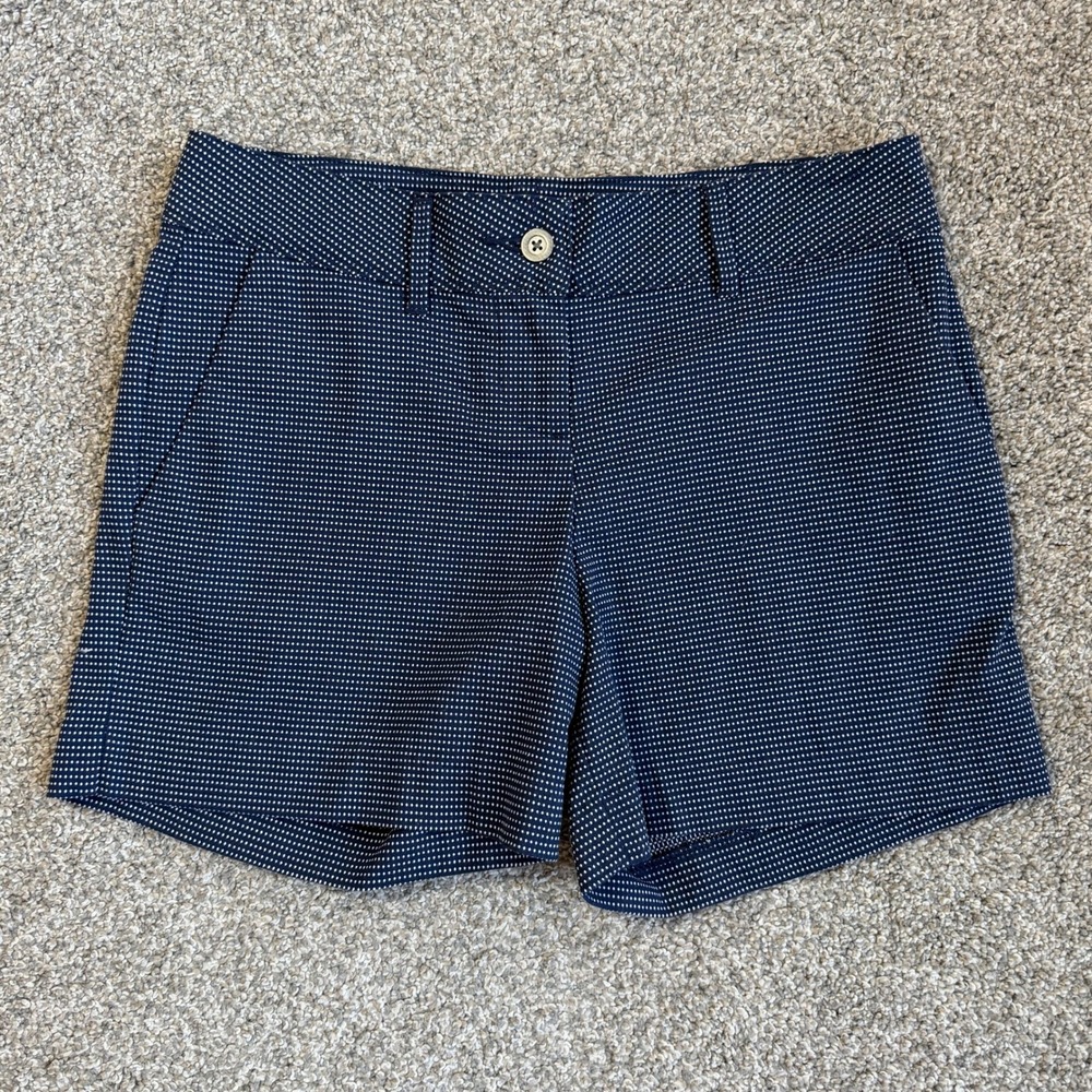 The Limited Navy Blue White Polka Dot Shorts Preppy‎ Classic Women's Size 6